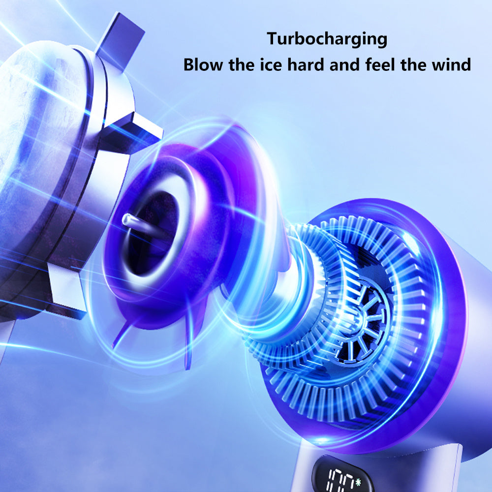 M57 100 Gears Stepless Adjustable Cold Compress Digital Display Handheld Fan M57 100 Gears Stepless Adjustable Cold Compress Digital Display Handheld Fan